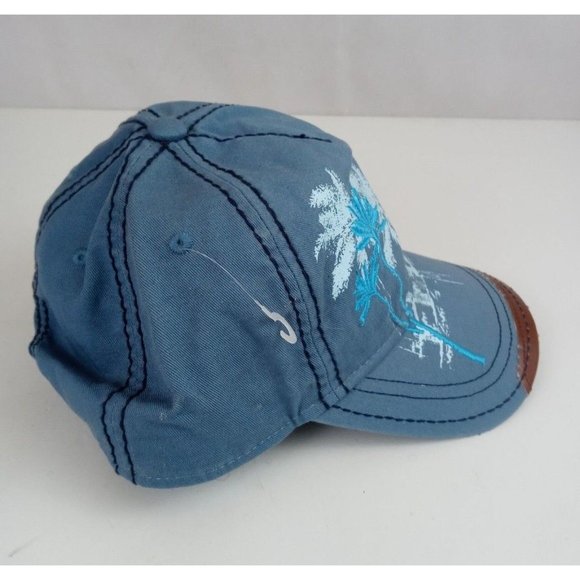 New dKps Gorras Puerta Vallarta Embroidered W/ Distressed Leather On Bill Cap - Picture 3 of 7